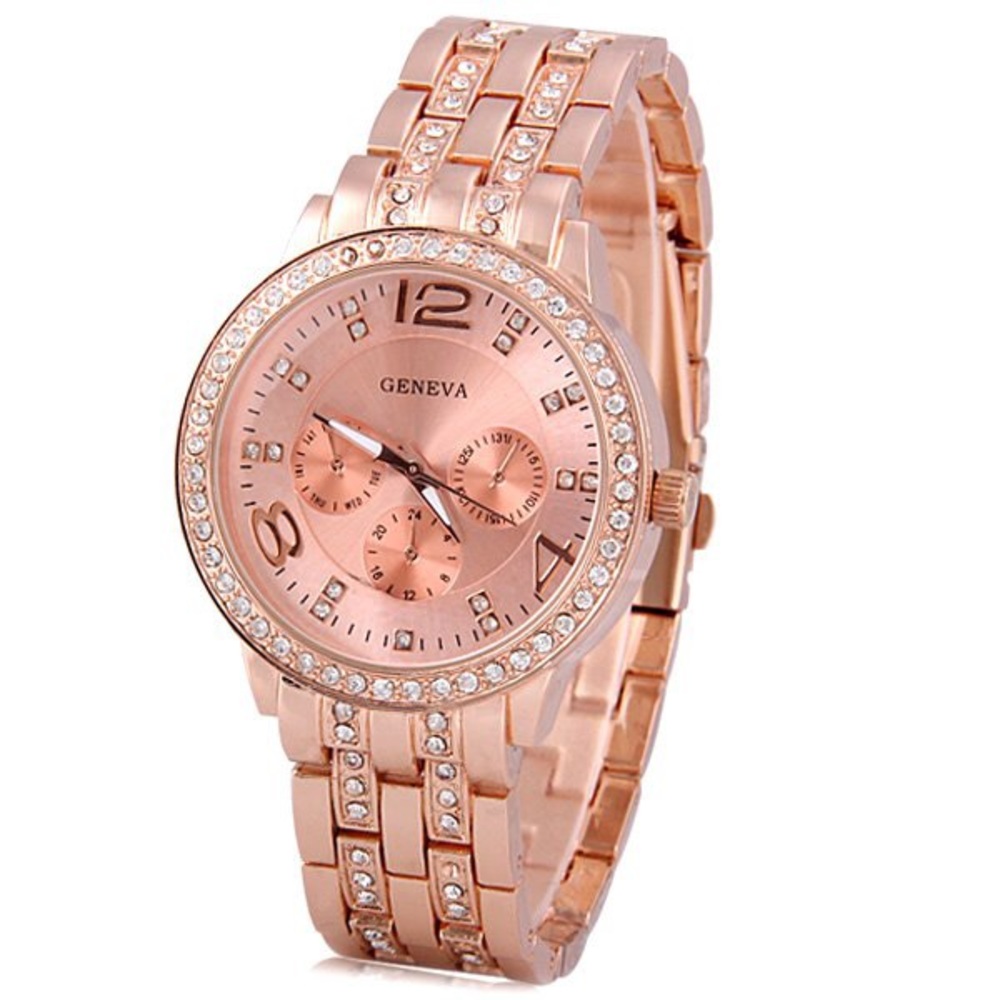 Rose gold watch